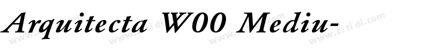 Arquitecta W00 Mediu字体转换
